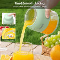 MAYTTO 800ML Juicing Cup Portable Electric Juice Blender Summer Mixer Juicer Fruit Mixed USB Rechargeable Easy to Operate 10 Blades Strong Motor With Portable Handle Design.
