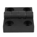 2pcs 63mm x 50mm Cabinet Plastic Hinge Door Hinges Hinge Black. 
