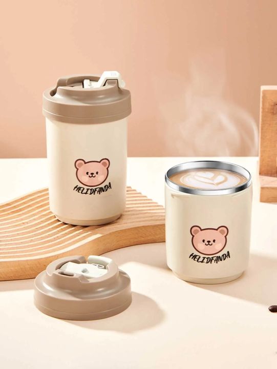 WORTHBUY Thermos Cup 304 Stainless Steel Coffee Mug Portable Leak Proof Double layer Anti Scalding Thermal Water Bottle