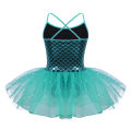 FEESHOW Glitter Mermaid Gymnastics Dress for Toddler Girl Dresses Ballet Dance Costumes Gym Leotard Kids Teen Ballerina Dress MuXiaRe.