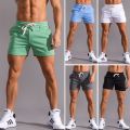 Men Cotton White Shorts Running Sport Shorts Homme Gym Basketball Shorts Joggers Elastic Casual Shorts Streetwear Male Clothes. 