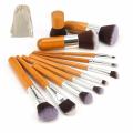 Bamboo Professional Makeup Brush - 11 PCS Set.