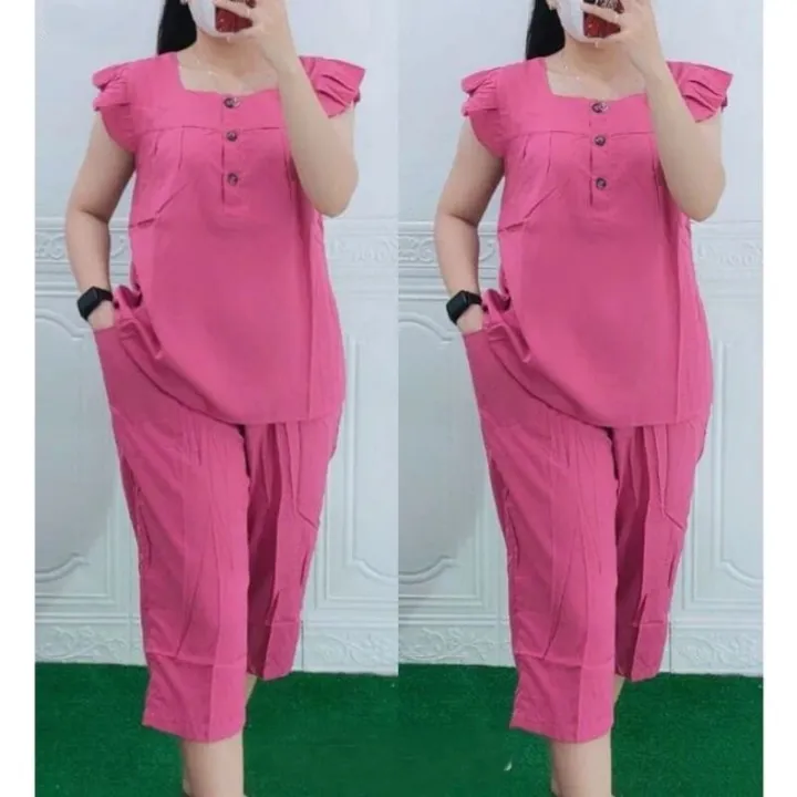 Ladies%20Cotton%20Soft%20Casual%20Wear%20Kurta%20with%20Comfort%20Fit%20Pant%20Tunic%20Dress%20Set%20-%20Image%205