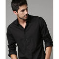 Black Colour Long Sleeve Casual Shirt for Man.
