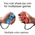 VSheng Switch Controller for Nintendo Joycon Controller with Macro Motion Control, Alternative for Switch Joycon Control Replace for Joycon Switch oled joy cons grip handle crossing grey. 