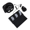 PC Steering Wheel 270 Degree Gaming Steering Wheel Accurate Control for Game Console. 