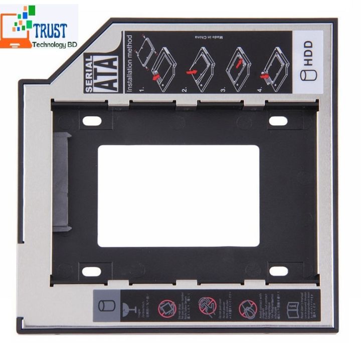 HDD%20Hard%20Disk%20Drive%20CD-ROM%20Bracket%20/%20Second%20Hard%20Disk%20Drive%209.5mm%20CADDY%20-%20Secondary%20CD-ROM%20Storage%20for%20Laptop%20-%20Image%202