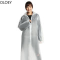 2 Piece Poncho Transparent Raincoat Woman Long Eva Fashion Raincoat Hooded Travel Outdoor Eva Travel Chubasquero Mujer Rainwear. 