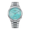 Inspired by  citizen Pantone Blue Dial Limited Ed. Tsuyosa Stainless Steel Watch NJ0158-89L. 