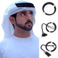 1Pcs Desert Accessories Headwear Rope Man Saudi Arabic Dubai Islamic Clothing Headrope Muslim Black Egal Shemagh Shawl. 