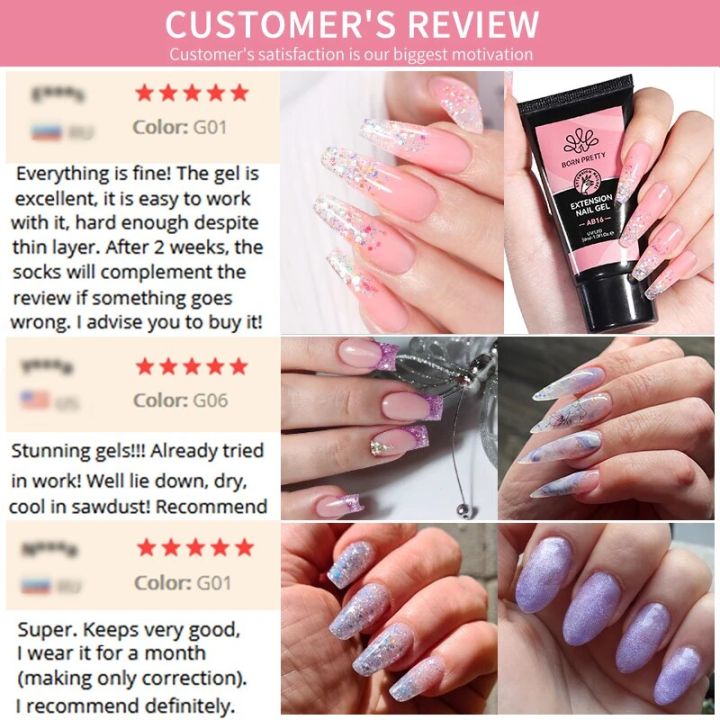 BORN%20PRETTY%20Acrylic%20Gel%20For%20Nail%20Extension%20Milky%20White%20Quick%20Building%20Soak%20Off%20UV%20Extend%20Gel%20Nail%20Art%20Gel%20Semi-Permanent%20Varnish%20-%20Image%206