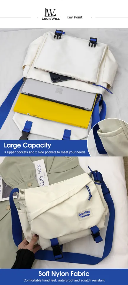 LouisWill Crossbody Bags Messenger Bag School Bag Large Capacity