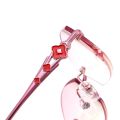 Ahora Rimless Riamond Cutting Reading Glasses Women Anti Blue Light Computer Eyeglasses Female With Diopter +1.0 1.5 2.0 2.5 3.5.