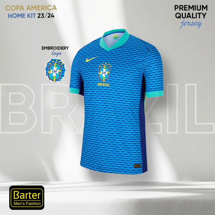 Comfortable Brazil jersey Copa America Home & Away Kits - Men & Women Half sleeve Thai premium Brazil World Cup Jersey