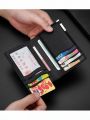 Premium Slim Men Wallet Leather Card Holder Black.