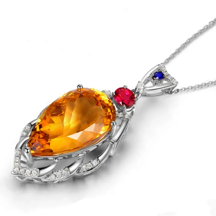 Live%20Pendant%2018K%20gold-plated%20temperament%20pear-shaped%20large%20loose%20stone%2022%20carat%20Brazilian%20citrine%20pendant%20necklace%20-%20Image%205