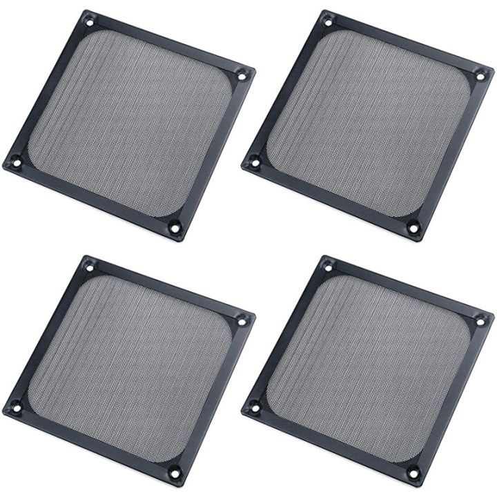 4Pack%20120mm%20Computer%20Fan%20Filter%20Grills%20Stainless%20Steel%20Wire%20Mesh,Aluminum%20Alloy%20Ventilation%20Mesh%20Dust%20Filter%20Grill,Black%20-%20Image%208