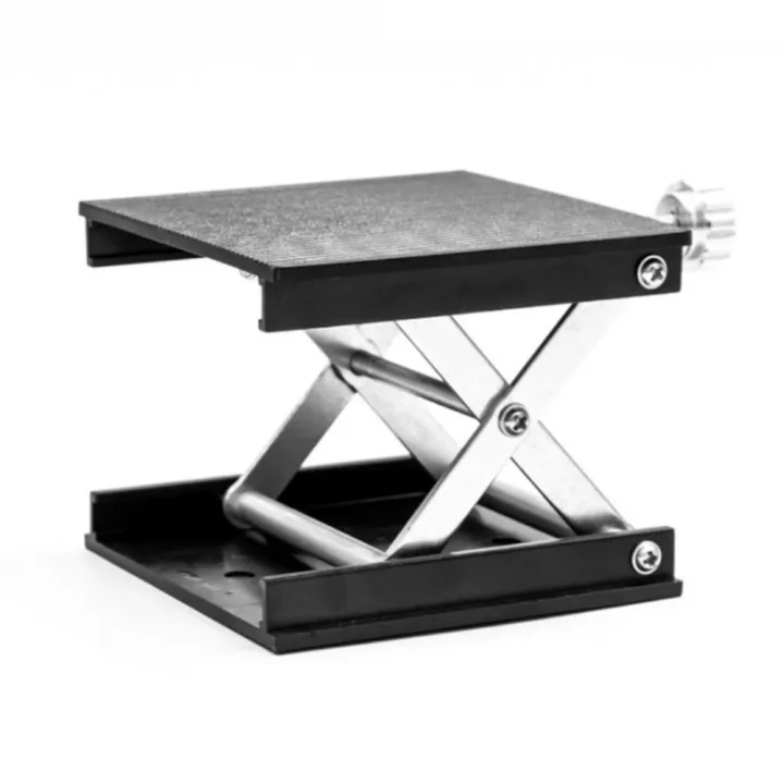90*90mm Laboratory Elevating Table Table Black Aluminum alloy Lab Jack ...