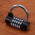 5 Digit Password Safety Lock Wide Shackle Combination Padlock New. 