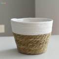 Woven Planter , with Liners Organizer Containers Boho Pots for Farmhouse Picnic Laundry Ornament , S.