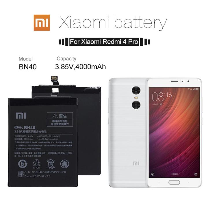 BN-40 Replacement Battery Lithium Ion Battery For Redmi Prime Redmi  Pro