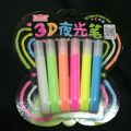 Luminous Pen Pen That Glows When Writing at Night Luminous 3d Bubble Pen Stereo Fluorescent Pen Album diy Production. 