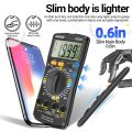 ANENG SZ08 Digital Multimeter Ultra-Thin Storage Professional Multimetro Auto Voltmeter AC DC Resistance Handhold Testers(Black) - multimeter. 