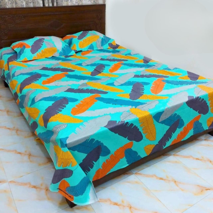 King%20Size%20Bedsheet%20Set%20with%20Two%20Pillow%20Covers%20Bed%20Sheet%207%20Feet%20by%208.5%20Feet%20(7%20x%208.5%20Feet)..%20-%20Image%202