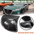 OUMERY Car Carbon Fiber Mirror Covers Shell Side Wing Rearview Mirror Cover Car Accessories for Nissan Teana 2019-2020. 