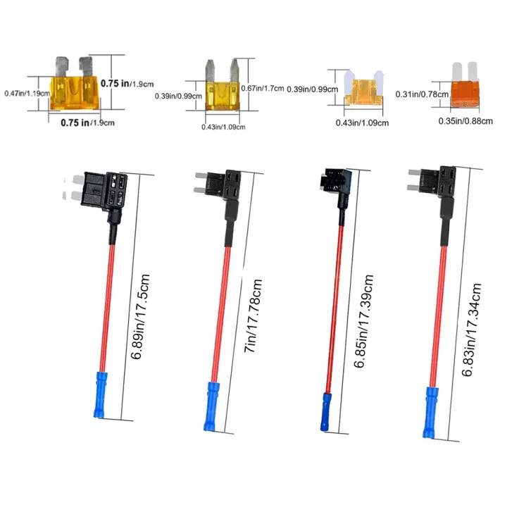 NCANRUI%204%20Types%2012V%20Add-A-Circuit%20Adapter%20and%20Fuse%20Kit,Fuse%20Tap%20Fuse%20Holder%20with%20MICRO2%20Mini%20ATC%20ATS%20Low%20Profile%20Tap%20Dapter%20-%20Image%208