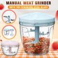 High Quality Large Handy and Compact Chopper Handy Quick Cutter for Kitchen, 5 Blade Stainless Steel -900ml. 