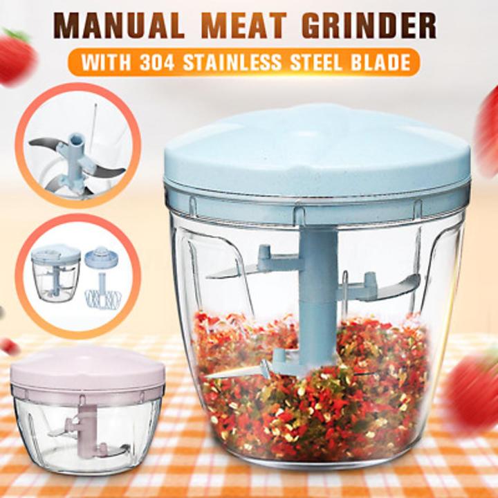 High Quality Large Handy and Compact Chopper Handy Quick Cutter for Kitchen, 5 Blade Stainless Steel -900ml