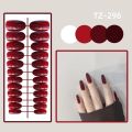 24Pcs/Set Blue Butterfly Coffin Nails Art Long Flat French Press on Nail Tips Artificial Acrylic Removable Nails Supplies. 