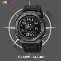 SKMEI Sports Electronic Watch Men's Outdoor Sports Compass Electronic Watch Multifunctional Waterproof LED Watch 2209. 