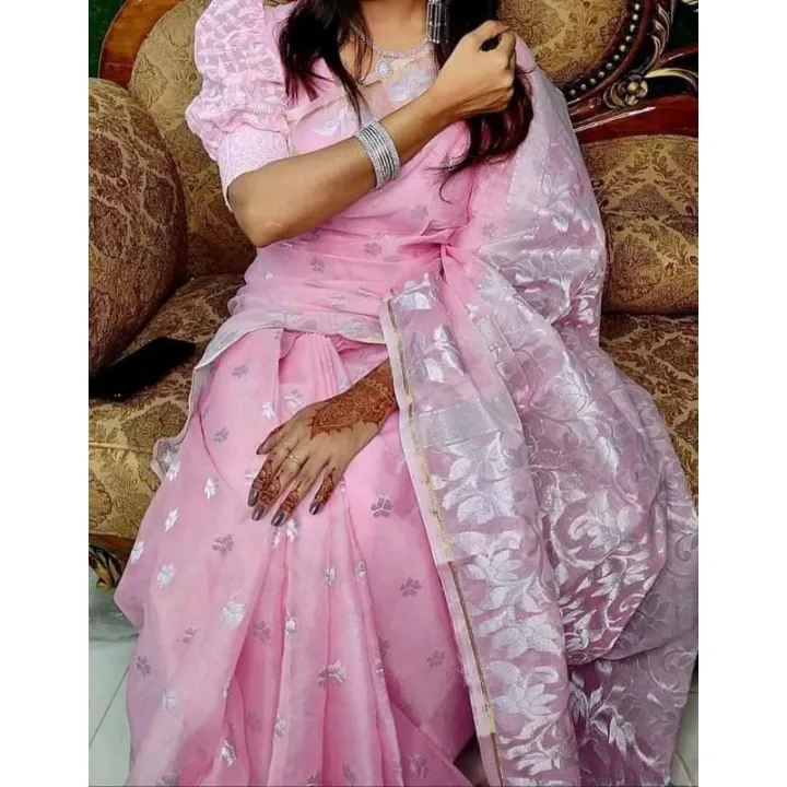 Jamdani%20Saree%20For%20Women%20-%20Half%20Silk%20Jamdani%20Saree%20Price%20in%20Bangladesh%20-%20Pink%20Color%20-%20Image%202