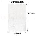 Clear (45" X27") 10PCS Trash Bag / Poly Bag / Garbage Bag / Moyla Felar Bag / Polibag. 