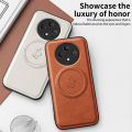 lthmy for Oppo Reno 12F 4G Supports Magnetic Wireless Charging Casing Matte Leather Phone Case Shockproof Protection Cases Armor Bracket Back Cover.