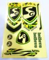 SG  Plastic Cricket Bat Stickers. 