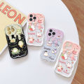 UCUC for Vivo Y03 Y18 Y18e Back Cover Cute Penguin  Cream Texture Wavy Edge Soft Silicone Phone Case. 