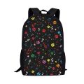 Colorful Dog Paw Print Student Large Capacity School Bag for Girls Boys Teenager Daily Casual Backpack Travel Storage Rucksacks. 