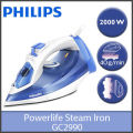 Philips GC2990/20 SteamGlide SolePlate PowerLife Steam Iron. 