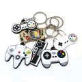 Game Machine Keychain Keyring Cute Gamepad Boy Joystick Key Chain PS4 Game Console Keychains Bag Car Hanging Ring Accessories.