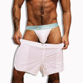 ORLVS 1Pcs Cotton Patchwork Quick Dry Underwear Men Jockstrap Ins Style Briefs Mens Underpants Man OR6220. 