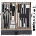 Yangzhou Three Knives Knife 13 Piece Set Eagle billed Nail Ditch Embedding Pliers Foot Trimming Tools. 
