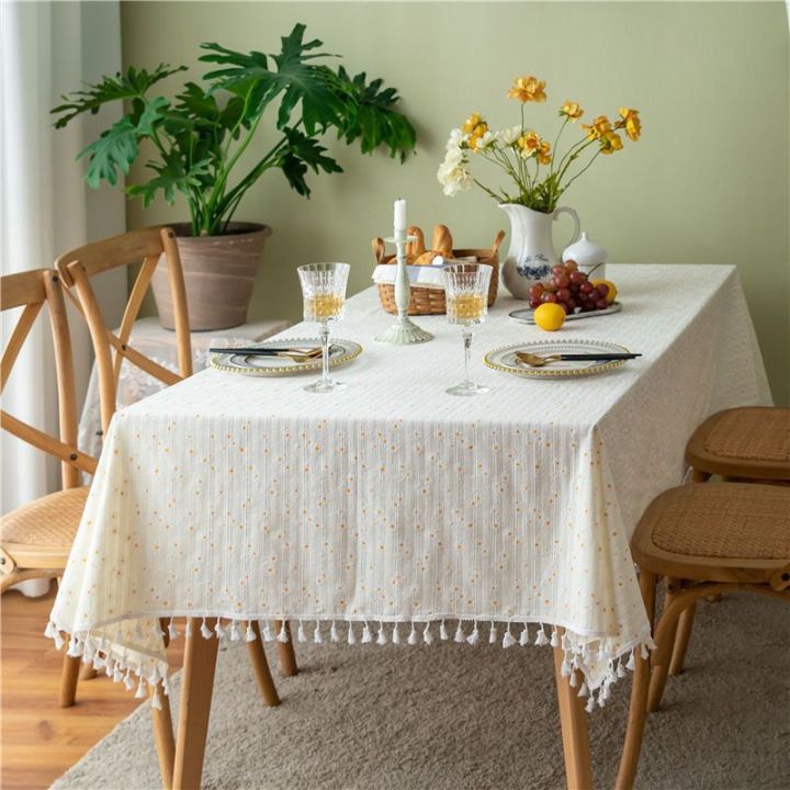 Tablecloth,%20ins,%20wind,%20Japanese%20cotton%20and%20linen%20fabric,%20small%20daisy,%20home%20lace,%20square%20tea%20tray,%20small%20household%20appliances,%20dustproof%20cover%20cloth%20-%20Image%202