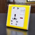 Electrical multi socket, wall sockets/multi 10 pin plug socket with switch. 