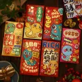 New Year Money Envelope Lucky Red Bless Pocket 2025 Snake Year Red Envelope Spring Festival Marriage Birthday Happy New Year Envelope Red Pao. 