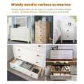 Metal Drawer Slide Replacement for Various Dressers and Nightstands, Drawer Track and Rail Kit with Metal Support Plate.