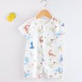 2024 New Baby Onesies Newborn Romper Suit Short Sleeve Thin Harness Infant Clothing Baby Clothes. 