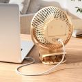 DP-7638 AC/DC Rechargeable 4000mAh Lithium Battery 360° Adjustable Desk / Clip Fan With Night Lighting Function.
